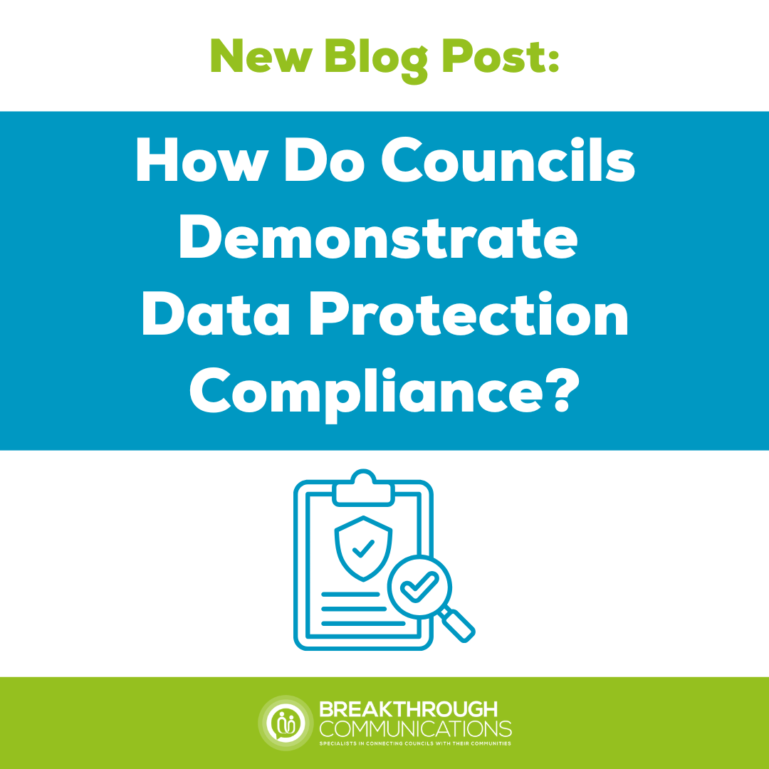 How do councils demonstrate data protection compliance?